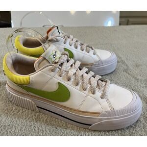 Nike Women's Court Legacy Lift Low Top Happy Place Casual Sneaker Shoes Size‎ 10